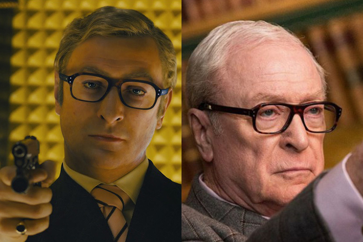 Michael Caine, eski ve yeni haliyle.