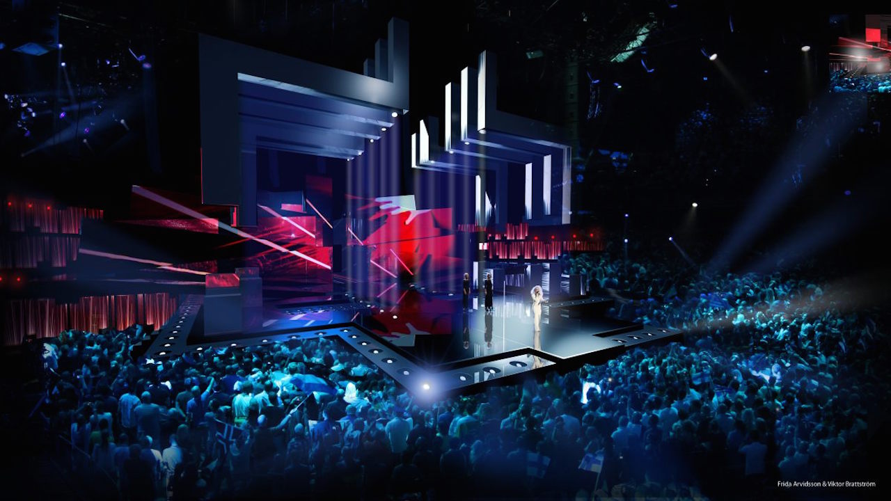 Globe Arena böyle allandı pullandı, sahne bu şekilde tasarlandı.