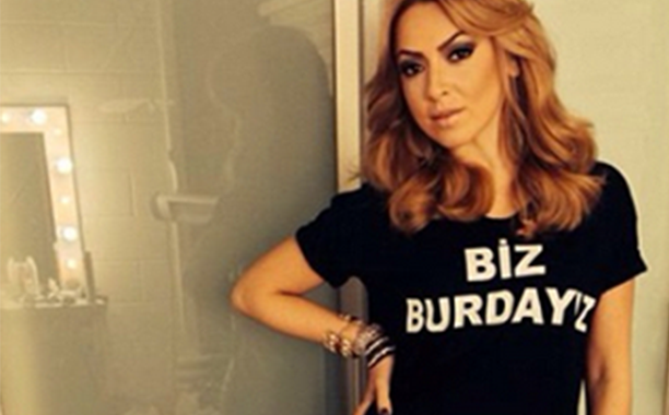 Hadise, destekte marka.