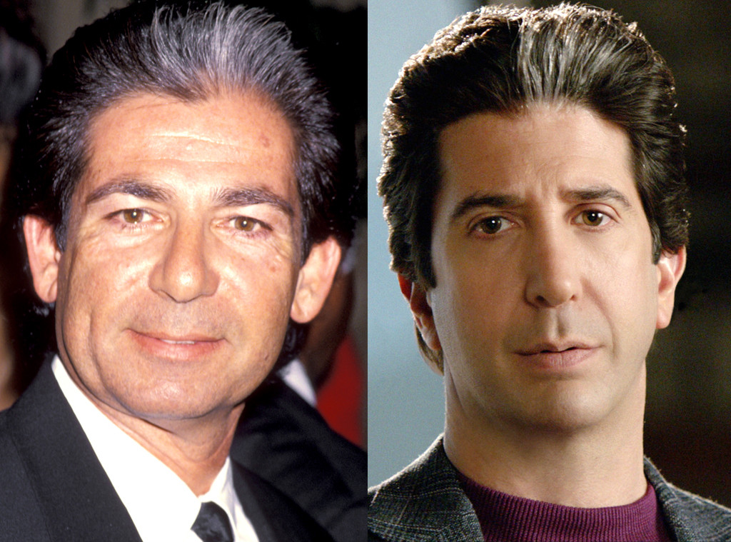 Robert Kardashian ve diziden David Schwimmer.